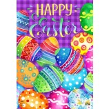 Painted Easter Eggs Holiday House Flag 28" x 40" Briarwood Lane