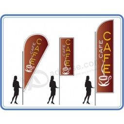 Bandiere del caffè ottime per le bandiere dei caffè Striscioni Bandiere del caffè con asta e base della bandiera del caffè