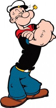 POPEYE BAMBINI CARTONE ANIMATO DECALCOMANIA USA ADESIVO AUTO CAMION FINESTRA PARAURTI COMPUTER PORTATILE DA PARETE COMPUTER PORTATILE