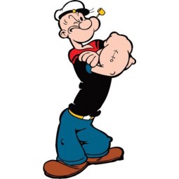 POPEYE KIDS CARTOON STICKER USA STICKER AUTO VRACHTWAGEN RAAM BUMPER LAPTOP MUUR LAPTOP