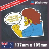 Ha bisogno di Premium Dude Sticker Snake Simpsons finestra paraurti divertente auto decalcomania jdm