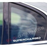 Aufgeladener Vinyl-Aufkleber Aufkleber Auto Rennen Boost Stoßstange Fenster Stoßstange