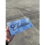 キャデラッククロームミラーナンバープレートオートタグ