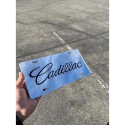 cadillac chrom spiegel nummernschild auto Tag