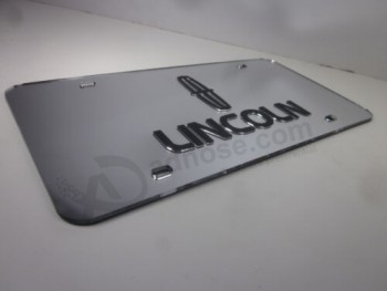 Lincoln Chrome Mirror Kentekenplaat Auto Tag Stadsauto