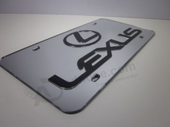 Plaque d’immatriculation de rétroviseur chromé Lexus Auto Tag