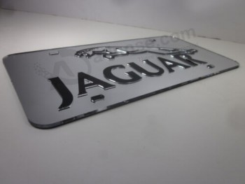 Jaguar Chrome Mirror Номерной знак Auto Tag