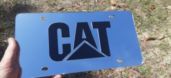 Caterpillar Acrilico Specchio Targa Auto camion Tag bello
