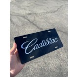 Cadillac Chrome Mirror Номерной знак с автоматической меткой