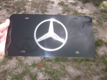 Mercedes-Benz Acrlic Mirror Plaque d’immatriculation Auto Tag nice