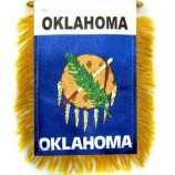 1 dozzina di Oklahoma Mini Striscioni 4x6in Oklahoma Car Mirror Hanging Flag
