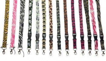 Cordón Correa Cuello Portainsignias Cebra Leopardo Tigre Panda Perro Estampado Animal