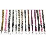 Cordino Tracolla Badge Holder Zebra Leopard Tiger Panda Cane Stampa Animale