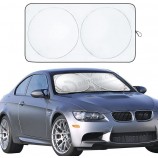 Parasol para parabrisas de coche con bolsa de almacenamiento | Visera solar duradera para automóvil de material 240T para rayos UV y protección contra el calor solar
