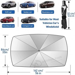 Auto Windschutzscheibe Sonnenschutz Regenschirm - faltbar Auto Regenschirm Sonnenschutz Abdeckung UV Block Auto Frontscheibe