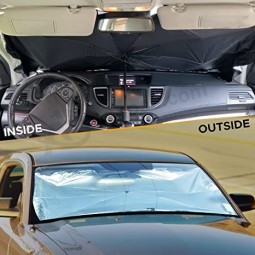 Sombrilla de paraguas para coche | Refleja los rayos UV y protege el salpicadero del sol