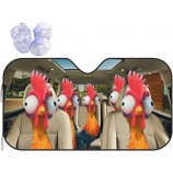 Parabrezza Parasole Auto Parabrezza Divertente Parabrezza Animale Parasole Parasole Finestre Copri Per Auto Gallo Pieghevole Blocco Raggi UV Visiera Parasole Protector Pollo