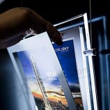 A2 портрет хрустальный акриловый светодиод с подсветкой окно недвижимости подвесной дисплей световой короб 