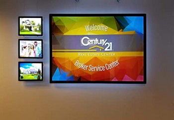 A4 Doble Cara Escaparate de Bienes Raíces- Letrero de Caja de Luz para Publicidad de Oficina y Tienda Soporte de Letrero Led (4pcs / serie)