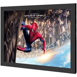18"X24" Led Backlit Poster Frame Light Box Sign With Aluminum Snap Photo Frame Wall Mounted Advertising Display (Black)