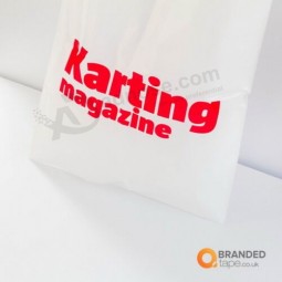 印刷されたプラスチックキャリアバッグポリバッグ、あなたの会社のロゴ付き