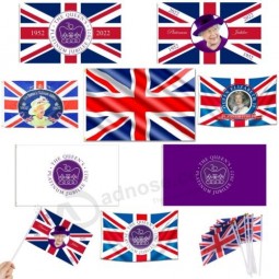 Bandiere del Giubileo di Platino Union Jack Queen Royal UK GB Street Party Decoration