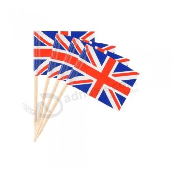 50x Union Jack Mini Flagge Cocktail Sticks Flaggen König Charles Krönung Kuchen Pick