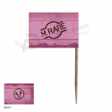 200 PCS MARQUEUR DE STEAK DRAPEAU - MED/RARE - 65mm de long Cure-dent Brochette - Poste gratuit