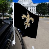 NFL 탬파베이 버커니어스 - 포함된 폴이 있는 빨간색 자동차 깃발에 헬멧, 고품질 및 모든 크기의 16 x 19.5