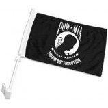 12x18 POW-MIA Vehículo de doble cara con ventana de coche Bandera de 12 