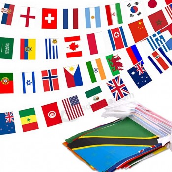 200 Countries String Flag, 184 ft International Flags Bunting Banner, World Flag Banner Decoration for School