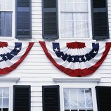 USA Patriotic Pleated Fan Flag - 6PCS American US Flag Bunting Banner Patriotic Bunting Flag Stars and Stripes Flag Bunting