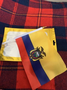 Flag 12x18 Car Window Vehicle 12"x18" Bandera para carro Ecuador with high quality and any size