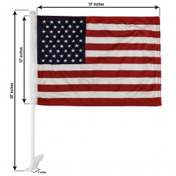 Solid Color Red Double Sided Car Flag Car Window Flag Red Flag with high quality and any size