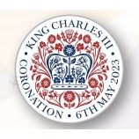 Re Carlo Ufficiale Incoronazione Emblema Pin Badge