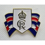 Insignia del alfiler de esmalte del rey Carlos III de la Commonwealth británica