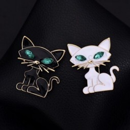 süße Katzen Emaille Pin Brosche Tier Revers Pin Badge Broschen Schmuck Geschenk