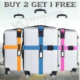 Sangle de bagage avec valise imprimée Coffre-fort Ceinture à bagages large serrure