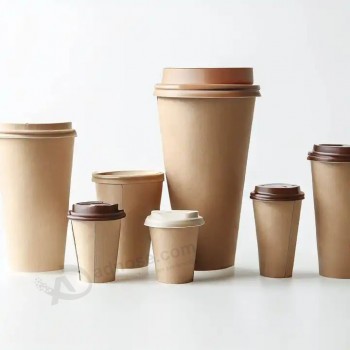 Logotipo personalizado Película profesional Vaso de papel desechable Vaso de bebida Ahorre costos de flete