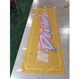 Customized 180x60cm Sublimation Digital Printing Polyester Sport Logo Custom Nobori Flag Banner For Outdoor Indoor