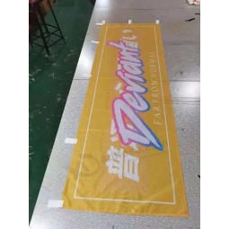 kundenspezifische 180x60cm Sublimation Digitaldruck Polyester Sport Logo benutzerdefinierte Nobori Flagge Banner für den Außenbereich innen