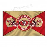 De snelle banner van het het Polyester3*5FT SF San Francisco 49ers nfl van de leveringdouane 100D Polyester 3*5FT SF San Francisco 49ers nfl het Team Vlaggenbanner
