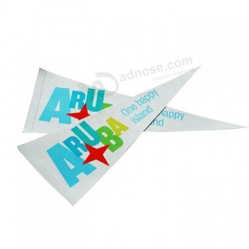 benutzerdefinierter Druck billiger Wimpel Sport Team College Banner Filz Flagge Wimpel Dreieck Filz Flagge