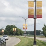 Banderas Y Banners De Publicidad Exterior Impresión Personalizada Grande Doble Cara Poste De Alumbrado Público Cartel De Bandera