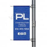 pdyear personnalisé colorant sublimation impression lampadaire lumière poteau suspendre rectangle drapeau bannière pour la rue