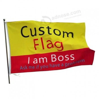Rifornimento Professionale Della Fabbrica Vuoto Logo Libero Impermeabile Stampa Personalizzata Bandiera 3x5ft poliestere nazionale