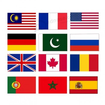 Vente en gros pays personnalisés Bunting Polyester Afghanistan Imprimer pas cher Tous les drapeaux nationaux