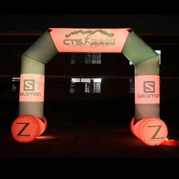 Arche personnalisée Publicité extérieure Arche LED gonflable Arche d’entrée gonflable Arche de course