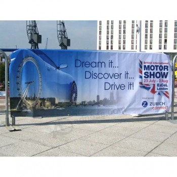 Eventi all'aperto Tela in vinile Mesh Fence Wrap Barrier Barriera per la folla Banner Covers Barriera per la folla