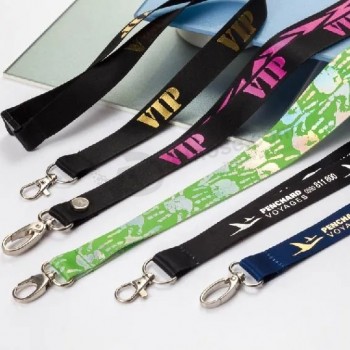 Cordini in poliestere personalizzati Cinghie da collo con stampa a colori con logo Portachiavi personalizzato con portacarte Fabbrica di approvazione Disney